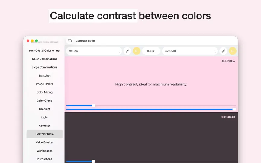 Скриншот Color Wheel на iPhone 8