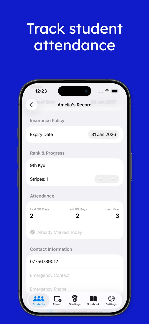 SenseiOS Pro Dojo Management Screenshot 4