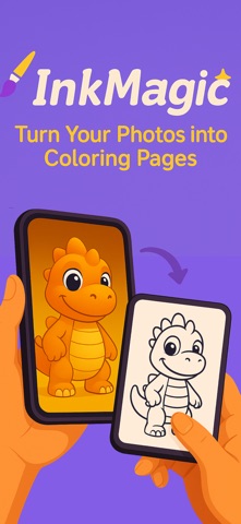 InkMagic Photo Coloring Pages iPhone screenshot