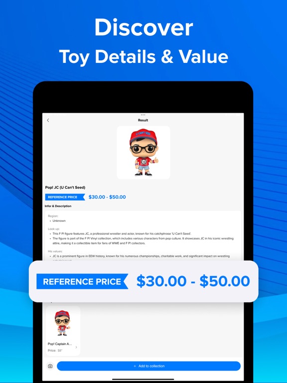 ToySnap - Figure Value Scanner iPad screenshot 3 - Reference app