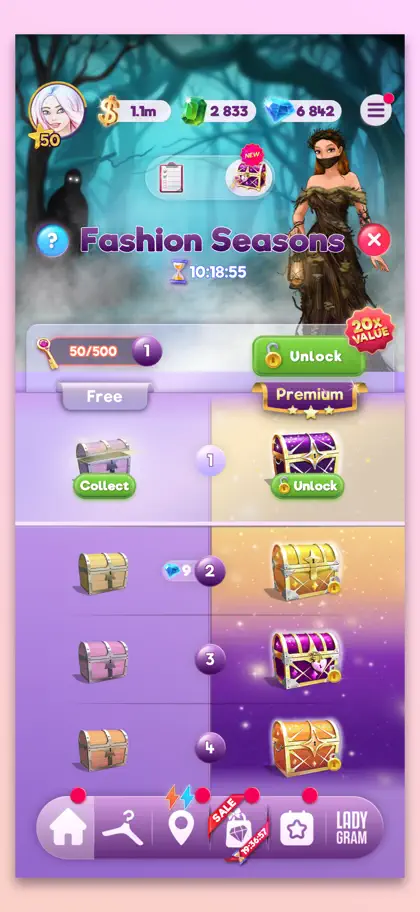 Screenshot 5 von 6 zu Lady Popular: Dress Up Game