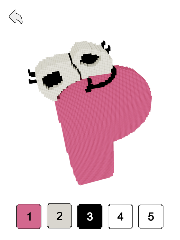 Alphabets Color By Number 3D