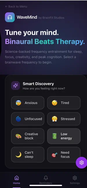 WaveMind Pro: Focus Training screenshot 1