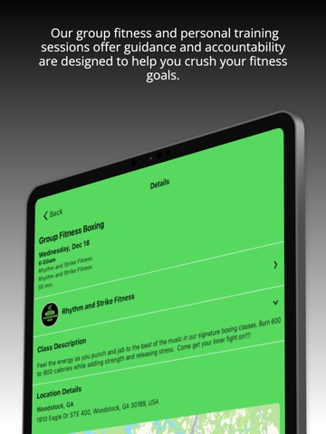 Rhythm and Strike Fitness iPad screenshot