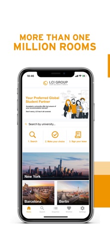LCI Student Accommodation iPhone screenshot