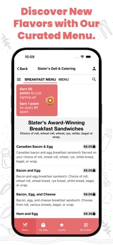 Slater's Deli iPhone screenshot
