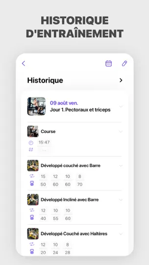 Capture d'écran de Fitness: Exercices Musculation sur iPhone 9