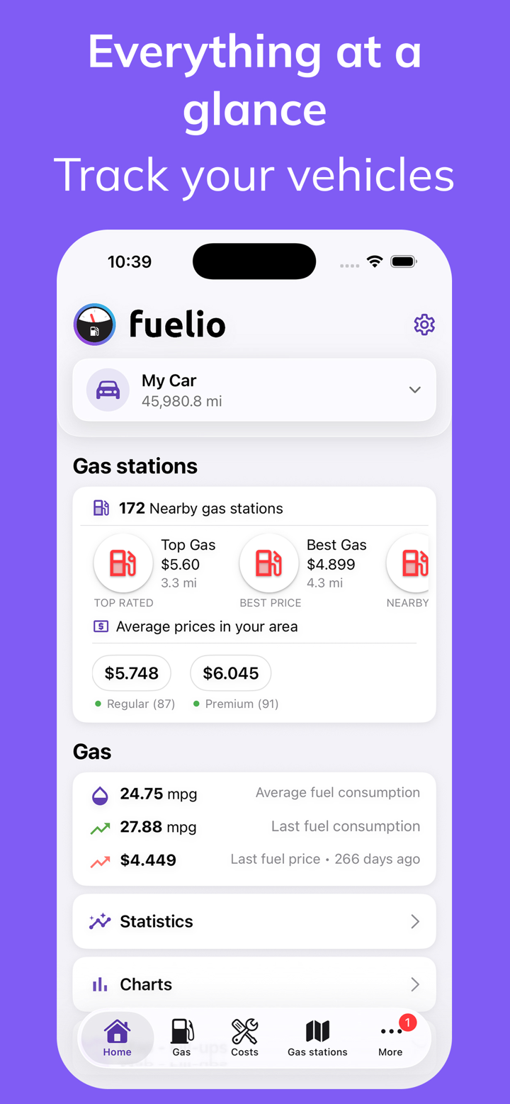 Fuelio: Gas Log & MPG Tracker screenshot 2