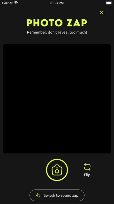 Zap: Anonymous Messaging Game Screenshot