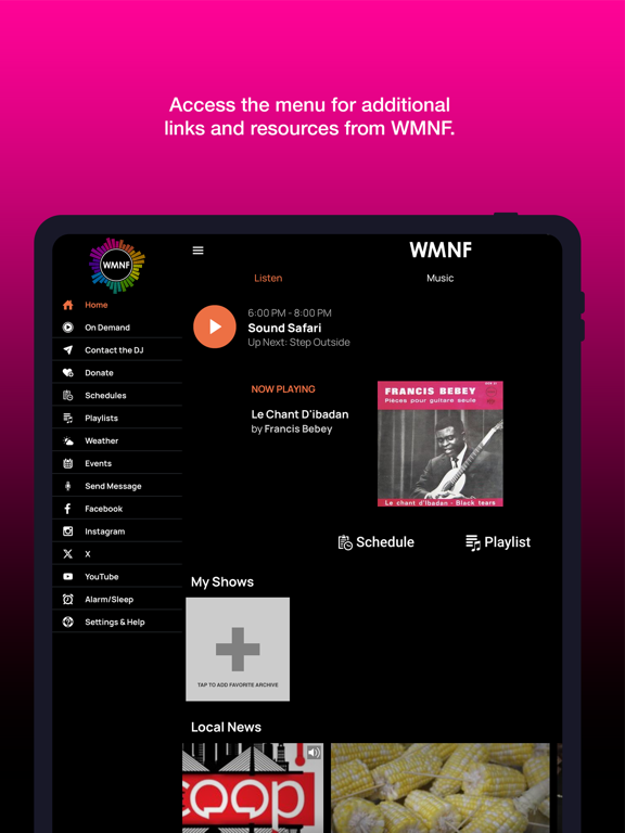 Screenshot #5 pour WMNF Player