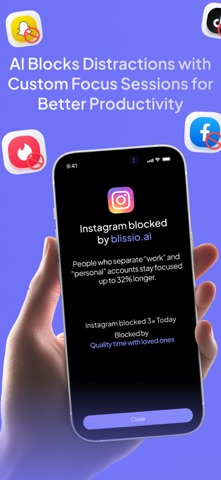 blissio.AI Focus & App Blocker Screenshot 1 of 9
