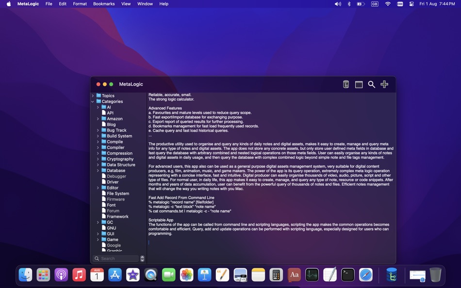 #1. MetaLogic2 (macOS) 게시자: 斌 虞