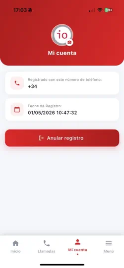 Captura de pantalla de Telio Spain en iPhone 1