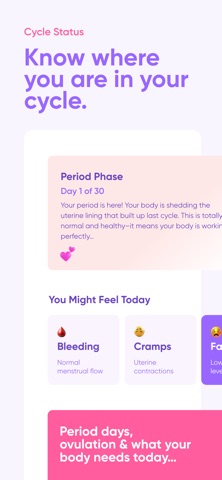 CyclePal: Period Cycle Tracker screenshot
