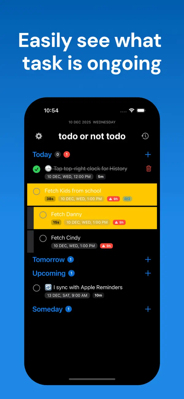 Screenshot #2 pour Todo or Not Todo Task Manager