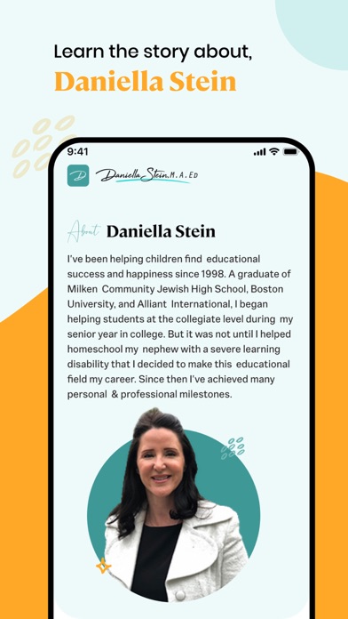 Daniella Stein, M.A. Ed Screenshot