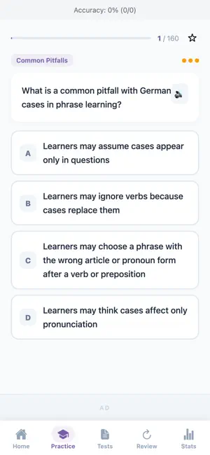 German Phrase Quiz screenshot 2