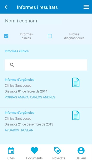 CSJ-Espai Pacient Screenshot