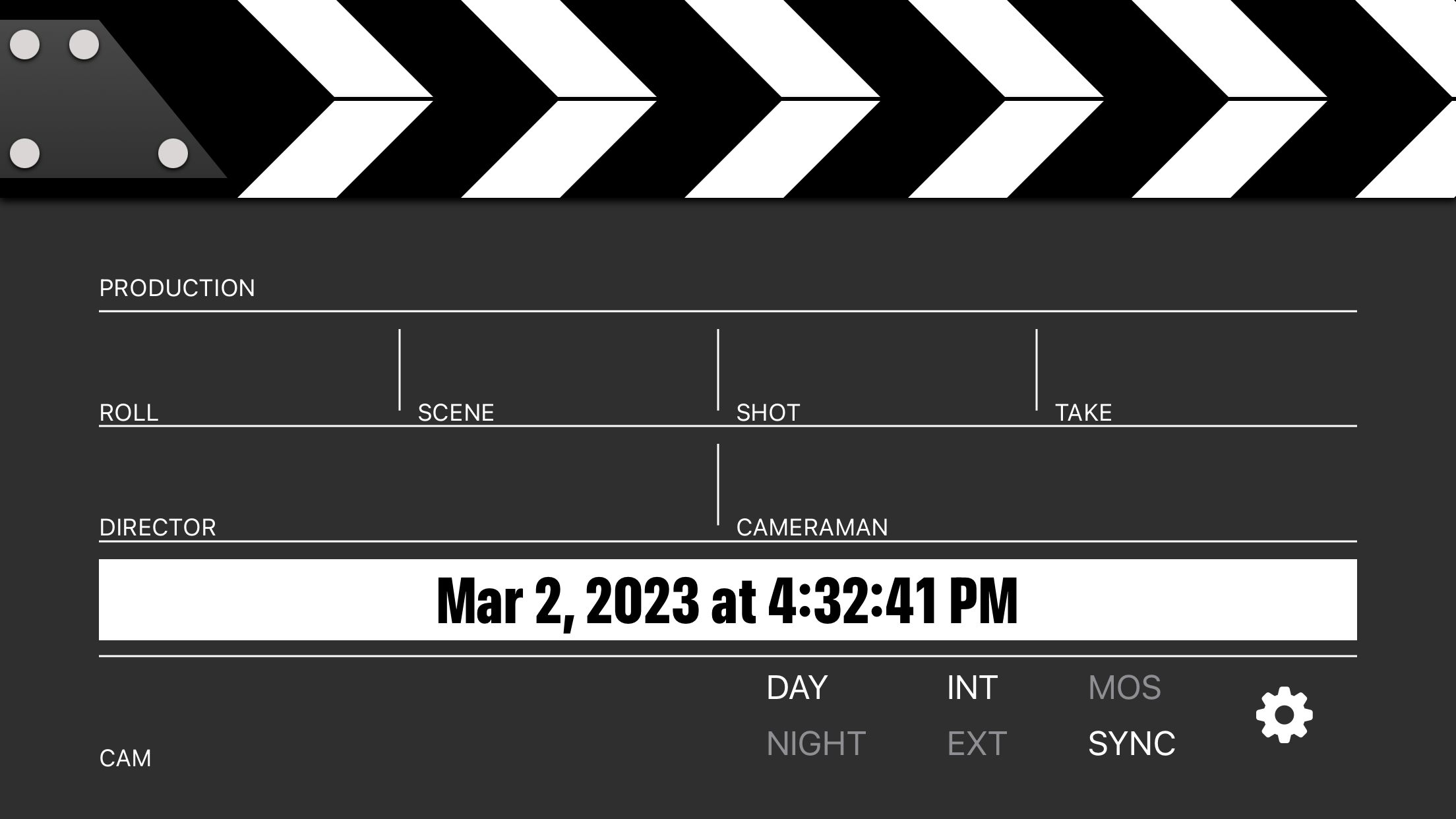 ClapperBoard - Scene Tracker