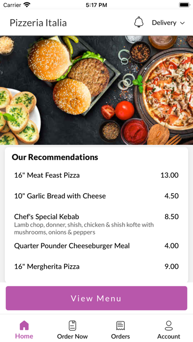 Pizzeria Italia Morecambe Screenshot