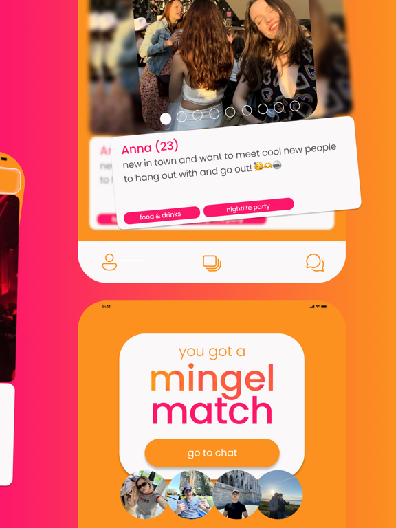 Screenshot #5 pour mingel: friends & events app