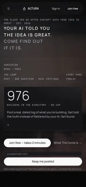 Altura Society screenshot 1