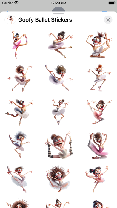 Screenshot #1 pour Goofy Ballet Stickers