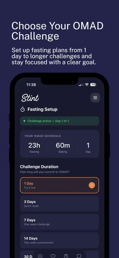 Stint: OMAD Fasting Tracker screenshot 5