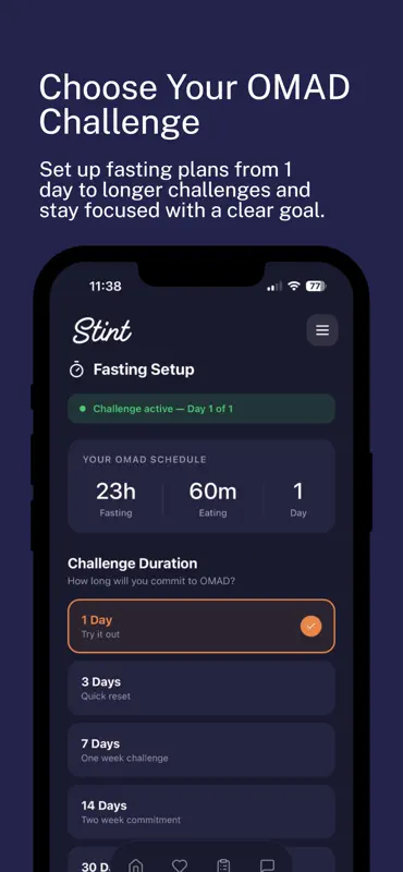 Stint: OMAD Fasting Tracker screenshot 5 of 5
