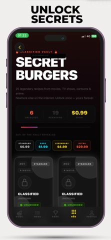 Burgerman: Burgers & Recipes iPhone screenshot
