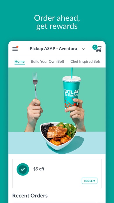 Bolay Fresh Bold Kitchen iPhone screenshot 1 - Food & Drink app