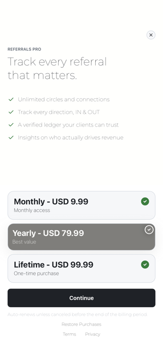 Referrals Screenshot 10 of 10