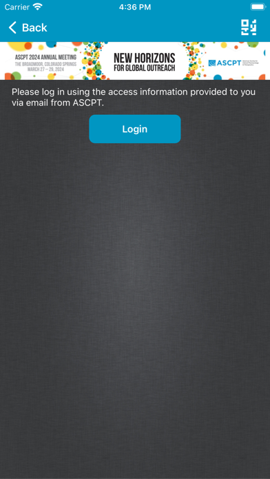 ASCPT Meetings Screenshot