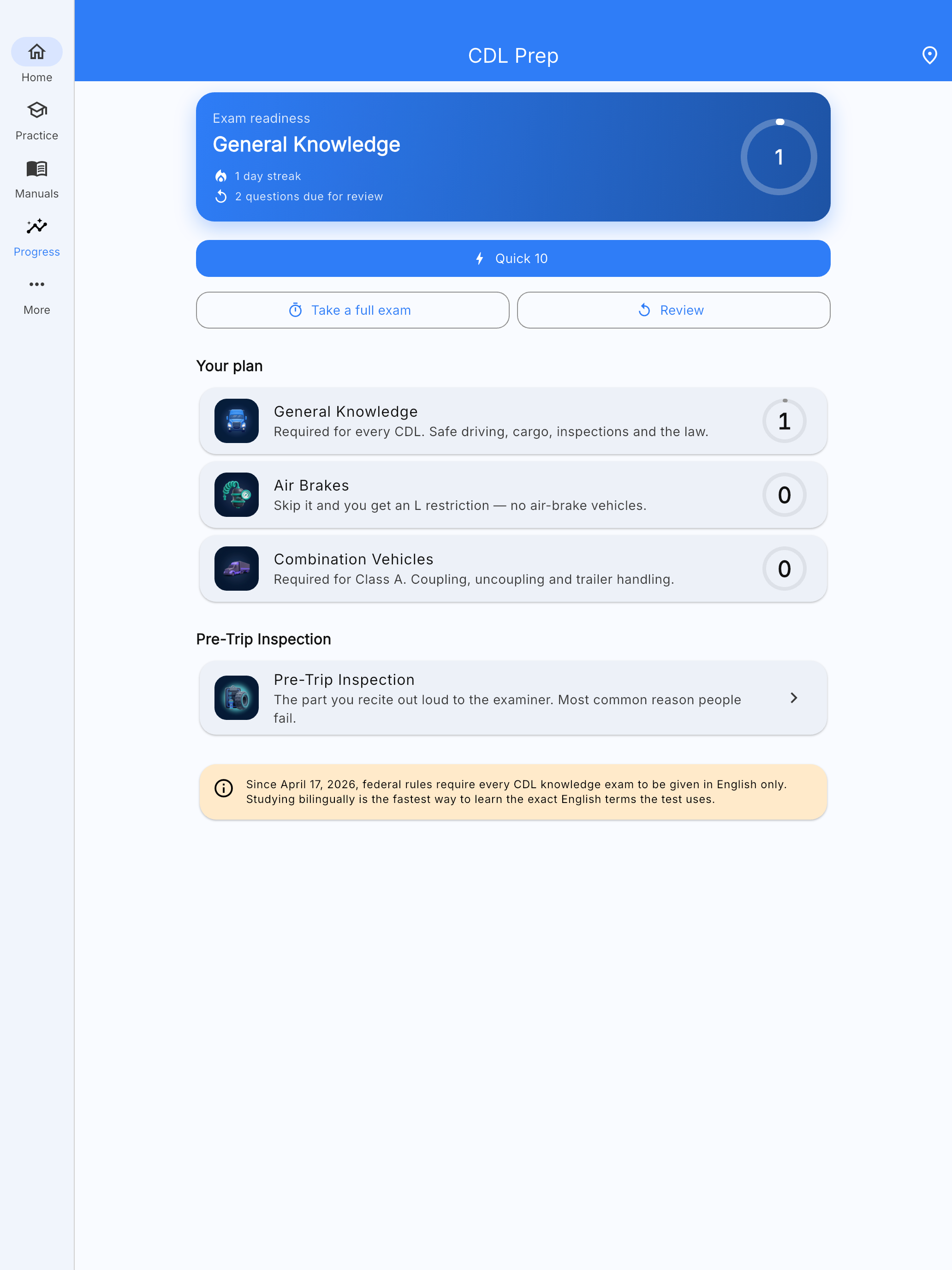 CDL Prep: CDL Practice Test screenshot 12