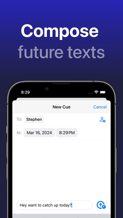 Cue - Text Reminders