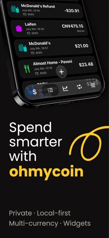 ohmycoin-AI Spending Tracker Screenshot 1 of 8