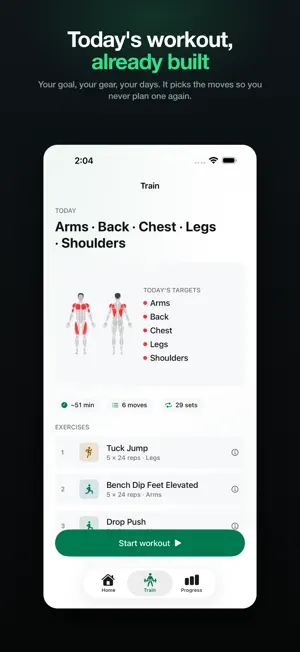 Workout Planner - Gym & Home screenshot 1