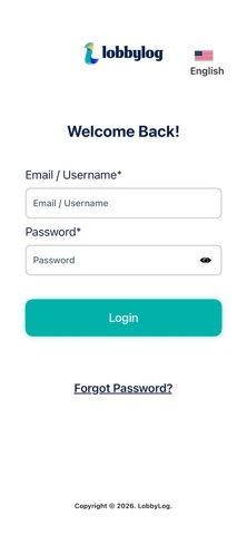 LobbyLog App screenshot 1