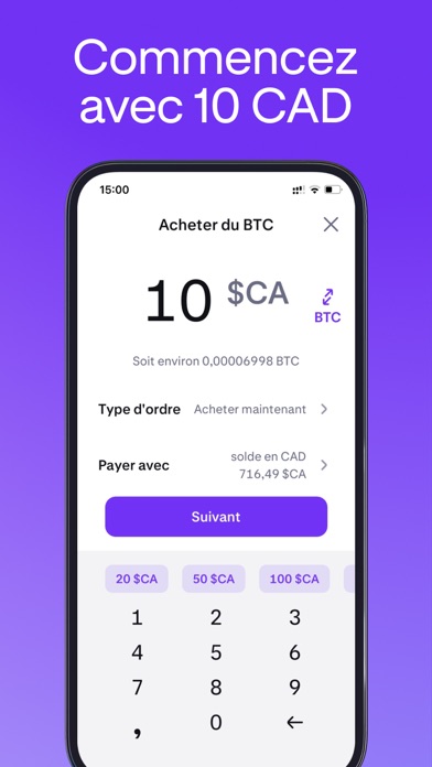 Screenshot #3 pour Kraken: Crypto et Bitcoin
