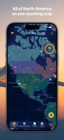 Roam - America Travel Tracker iPhone screenshot