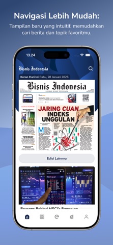 Bisnis Indonesia E-Paper iPhone screenshot 2