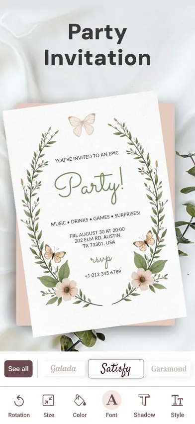 Invitation Maker & RSVP Cards screenshot 2
