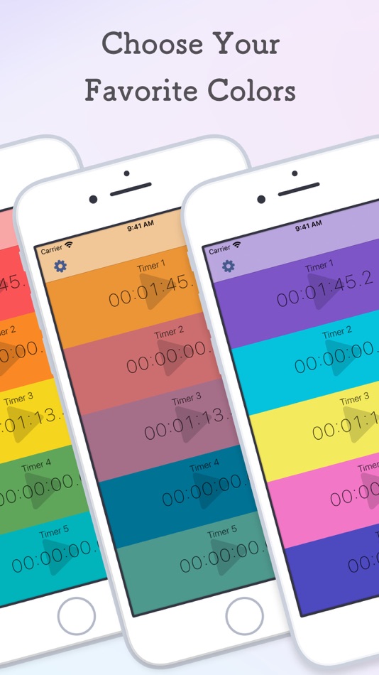 #2. Colory Stopwatch, Time Tracker (iOS) 由: Hikari Mano