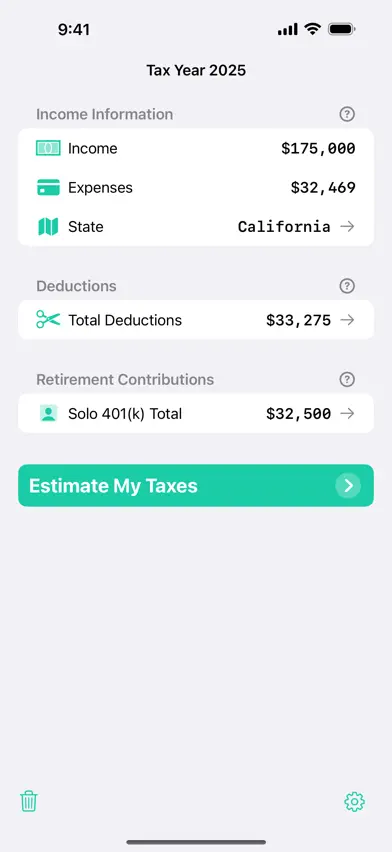 Taxatio - Tax Calculator screenshot 2