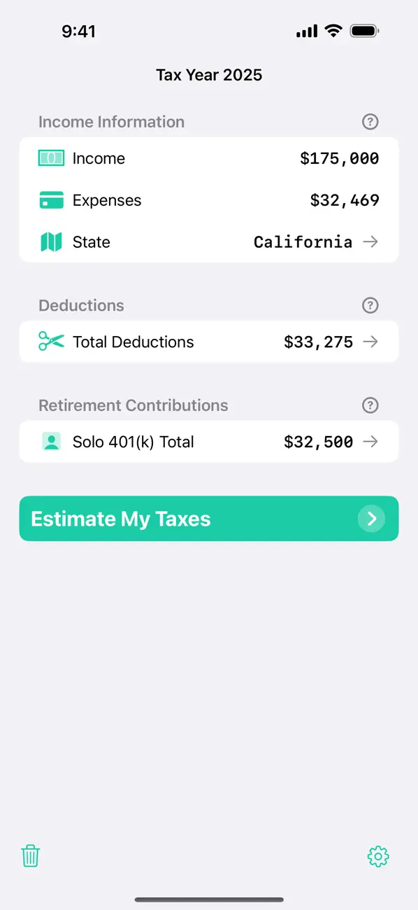 Screenshot #2 pour Taxatio - Tax Calculator