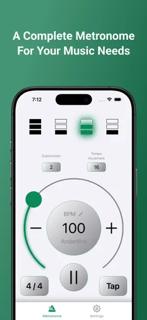 Pocket Metronome Plus screenshot 1