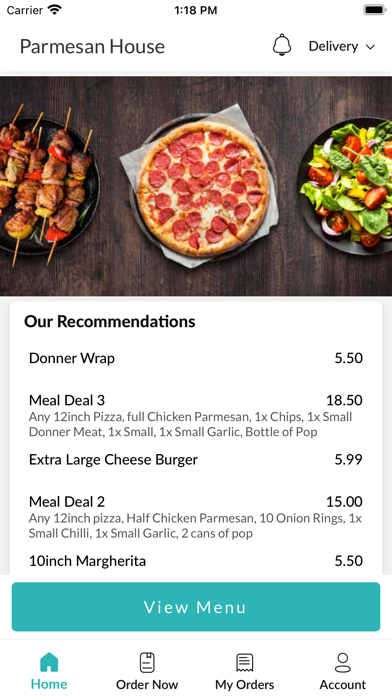 Kings Road Parmesan House Screenshot