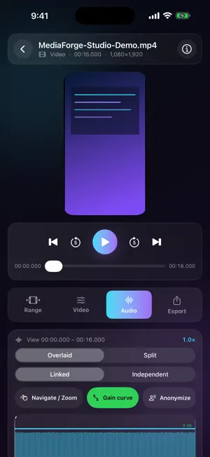 MediaForge: Audio Video Studio screenshot 2