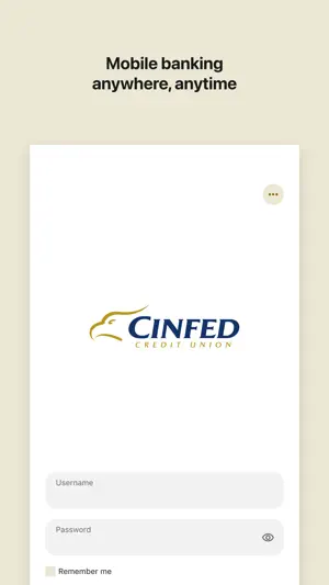 CinfedCU Mobile Banking screenshot 1