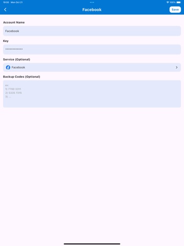 Authenticator: 2FA & Passkey iPad screenshot